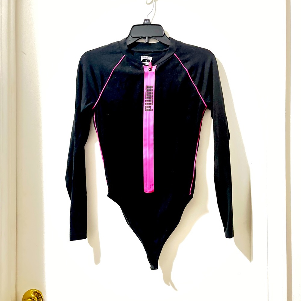 Puma Black & Pink bodysuit size M